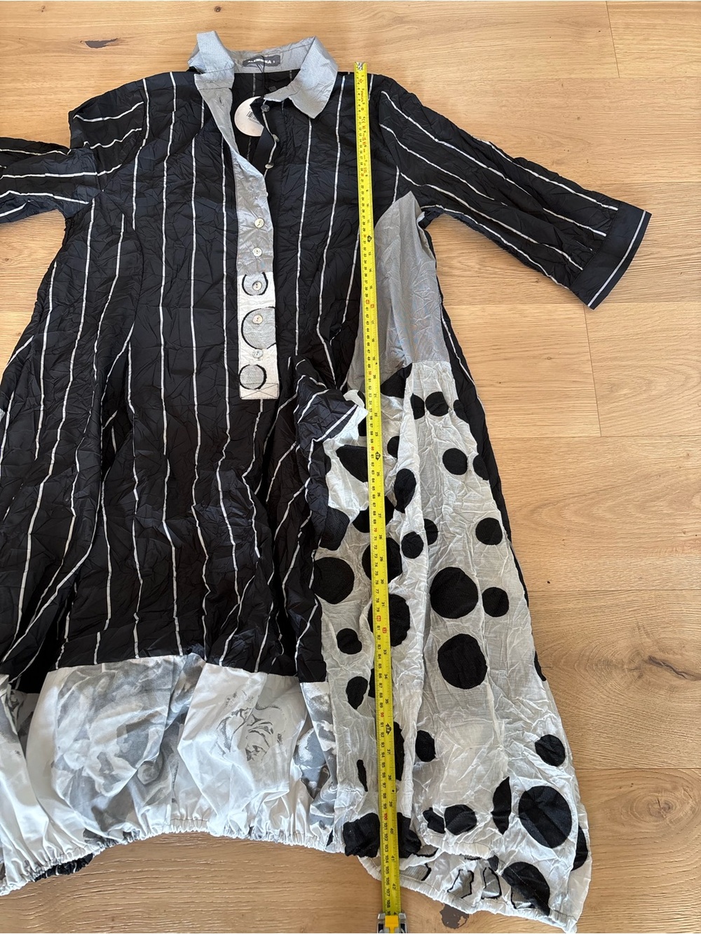 NWT ALEMBIKA Designer Lara Dress In Mixed Print Dramatic, Balloon Skirt, 12-14 - Picture 13 of 16
